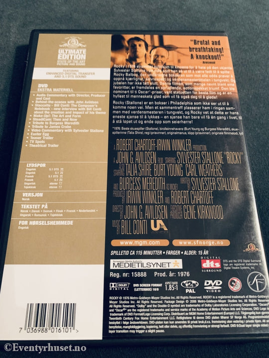 Rocky. 1976. Dvd. Dvd