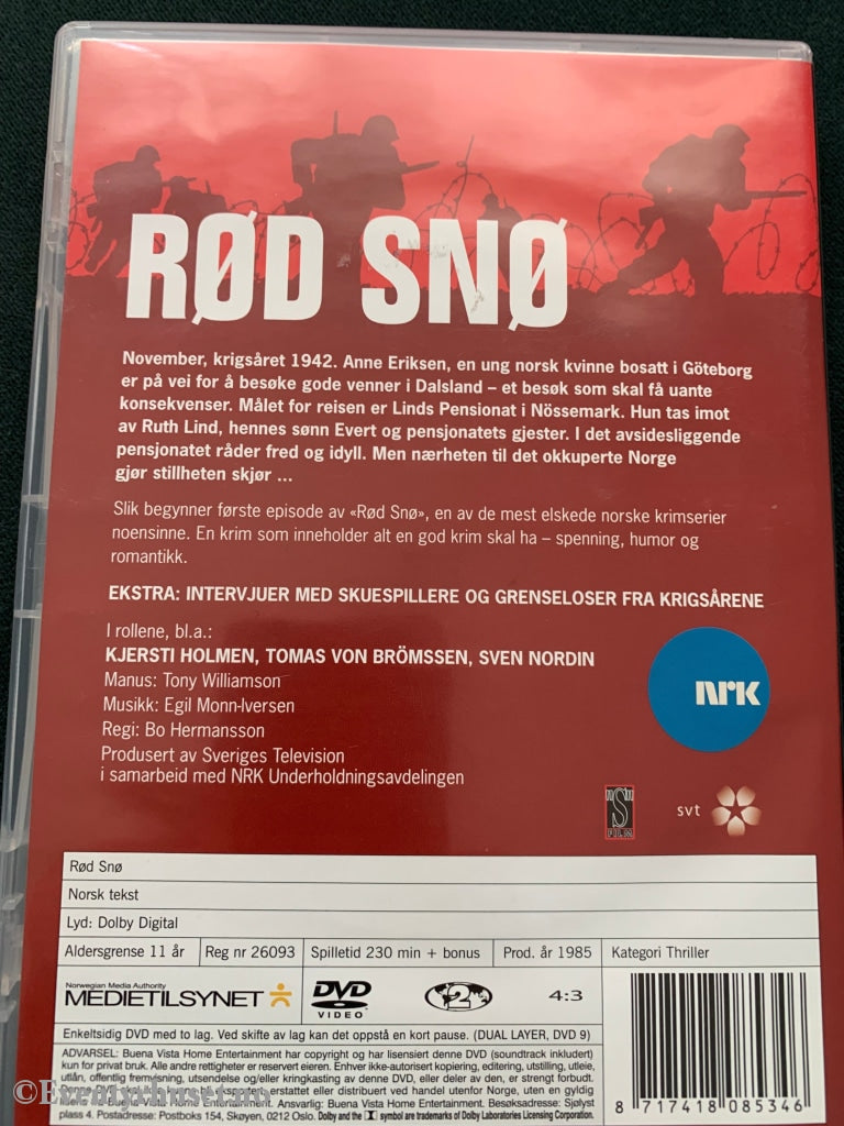 Rød Snø. 1985. Dvd. Dvd