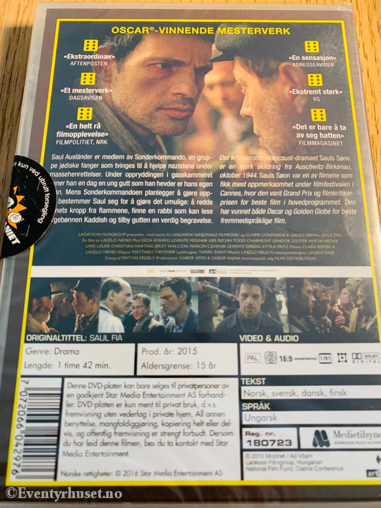 Sauls Sønn. Dvd. Ny I Plast! Dvd
