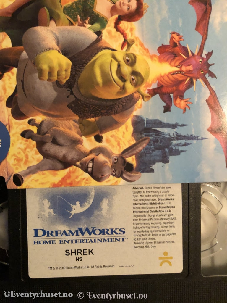 Shrek. 2001. Slipcase. Vhs. Vhs