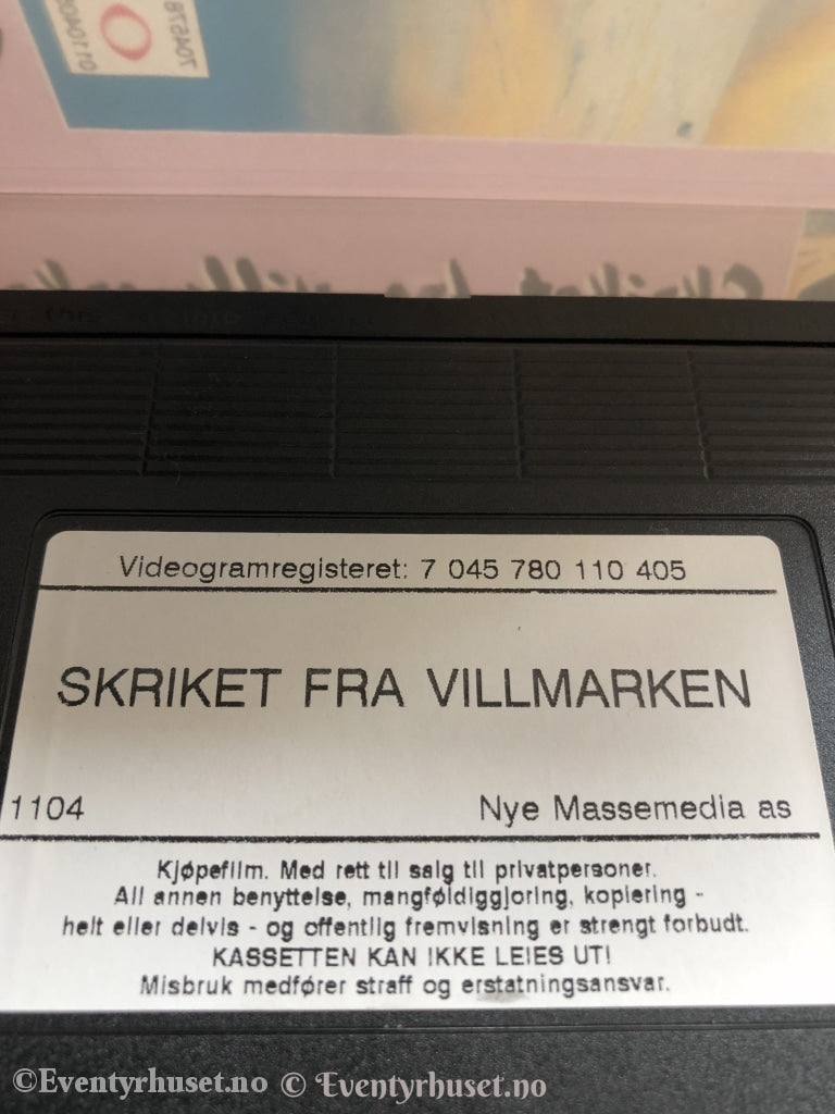 Skriket Fra Villmarken. Vhs. Vhs