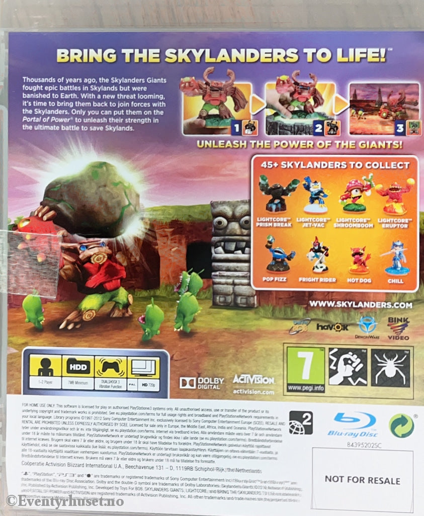 Skylanders - Giants. Ps3. Ps3