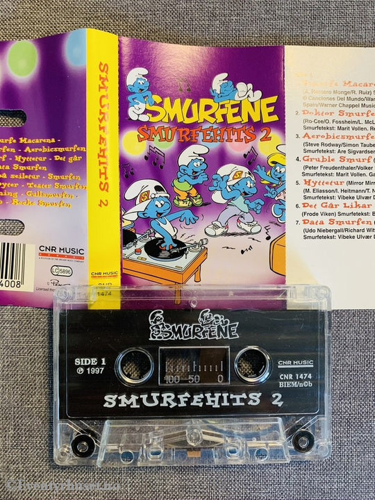 Smurfene. Smurfehits 2. 1997. Kassett. Kassett (Mc)