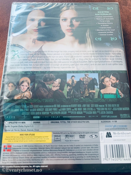 Søstrene Boleyn. Dvd. Ny I Plast! Dvd