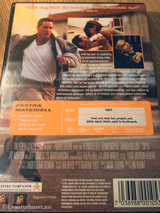 Speed. 1994. Dvd. Dvd