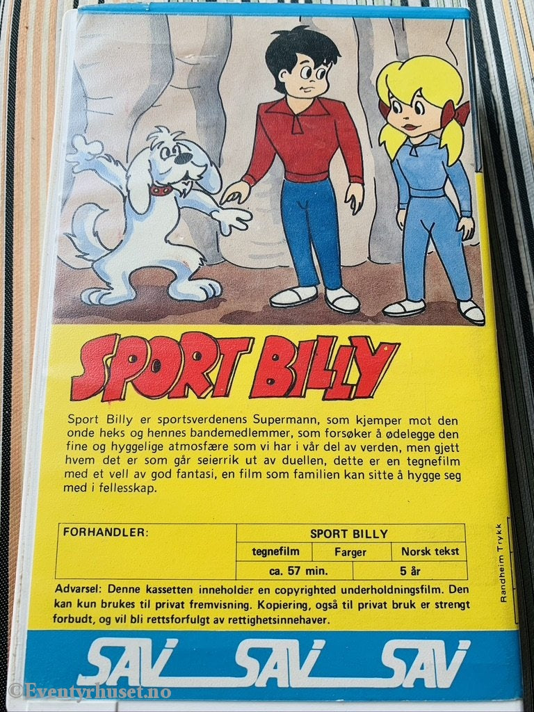 Sport Billy. Del 1. Vhs Big Box.