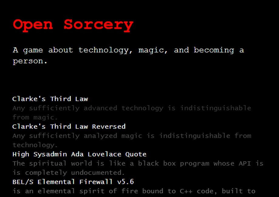 Open Sorcery Steam CD Key