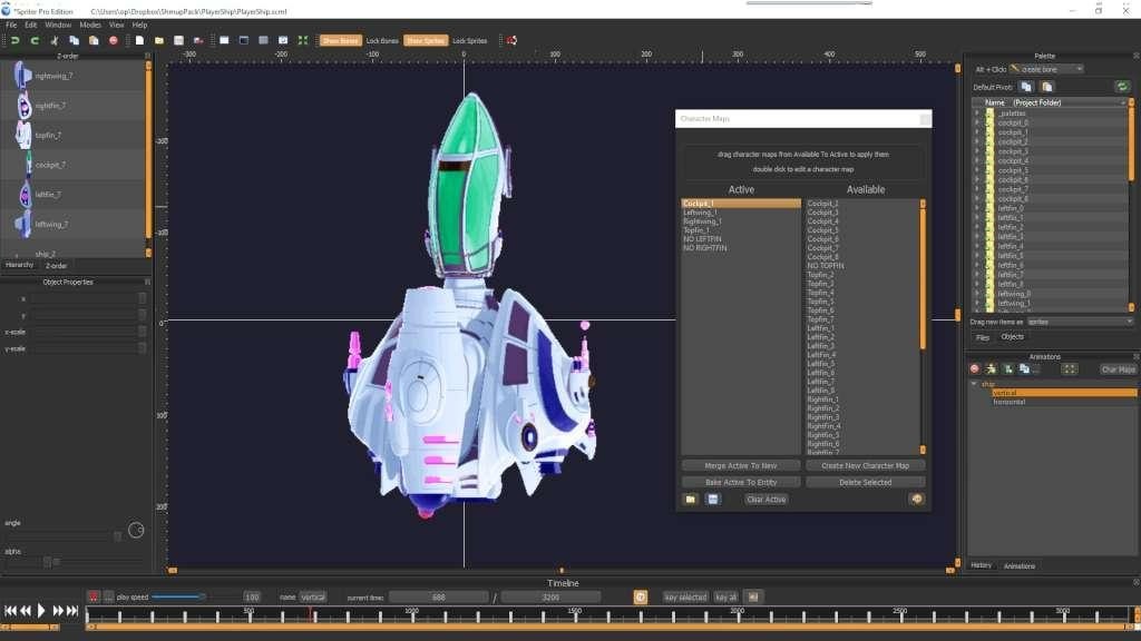 Spriter: Radius-Wing SHMUP Animated Art Pack Steam CD Key