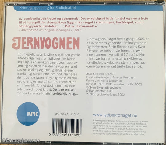 Stein Riverton. Jernvognen (Nrk). Lydbok På 3 Cd.