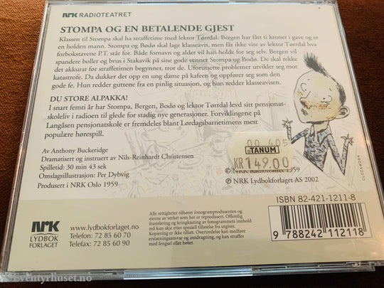 Stompa Og En Betalende Gjest (Nrk Lørdagsbarnetimen). 1959/02. Lydbok På Cd.