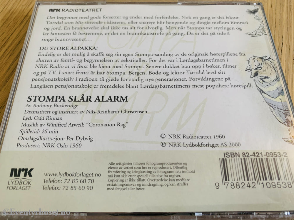 Stompa Slår Alarm (Nrk Lørdagsbarnetimen). 1960/00. Lydbok På Cd.