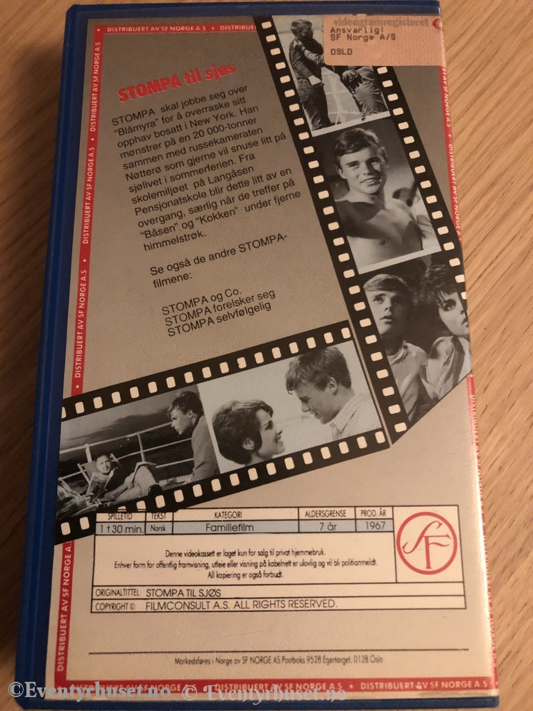 Stompa Til Sjøs. 1967. Vhs. Vhs
