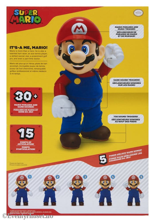 Super Mario Talking Action Figure It’s-A Me! Mario 36 cm Toys