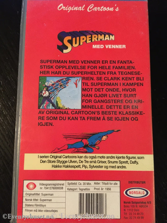 Superman Med Venner. 1956. Vhs. Vhs