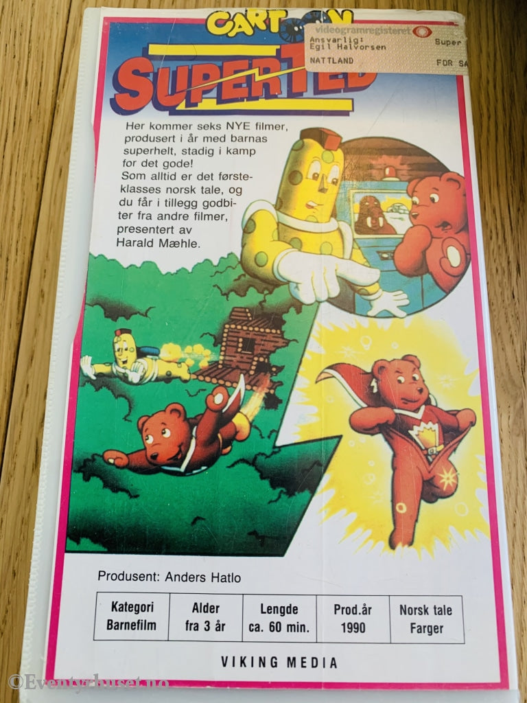 Superted 6. 1990. Barnas Superhelt. Vhs. Vhs