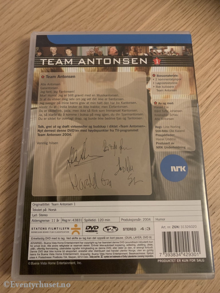 Team Antonsen. Vol. 1. 2004. Dvd. Dvd