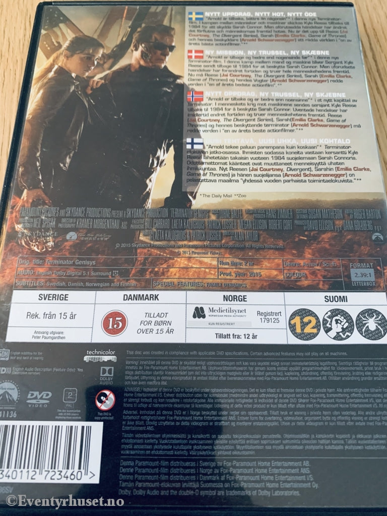 Terminator Genisys. Dvd. Dvd