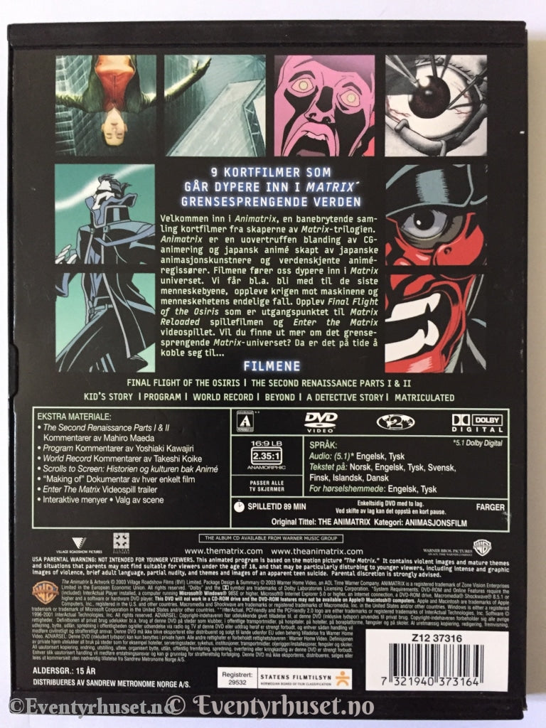 The Animatrix. Dvd. Dvd