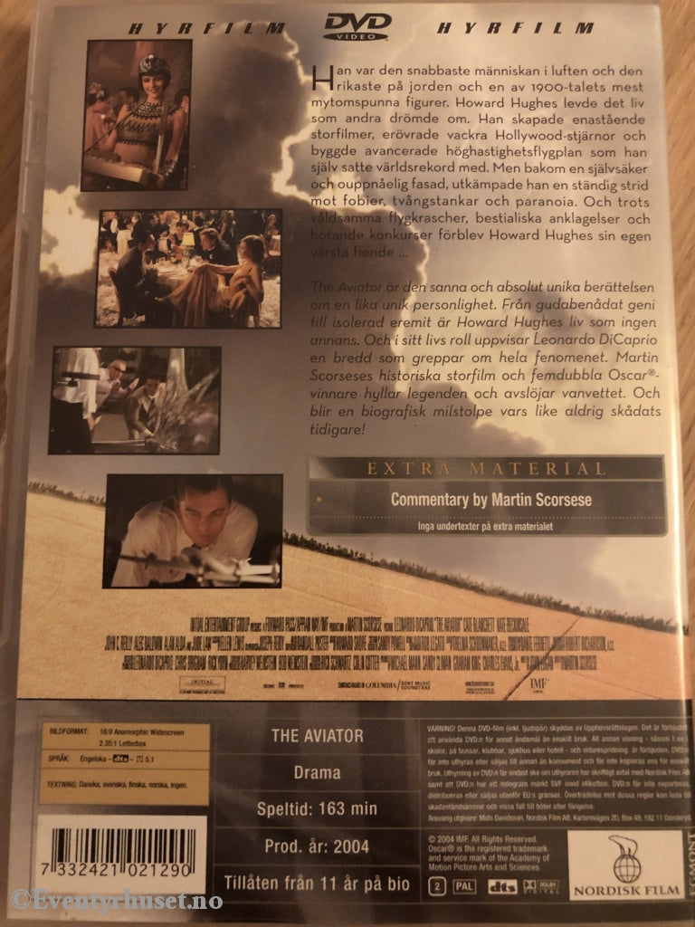 The Aviator. 2004. Dvd. Dvd