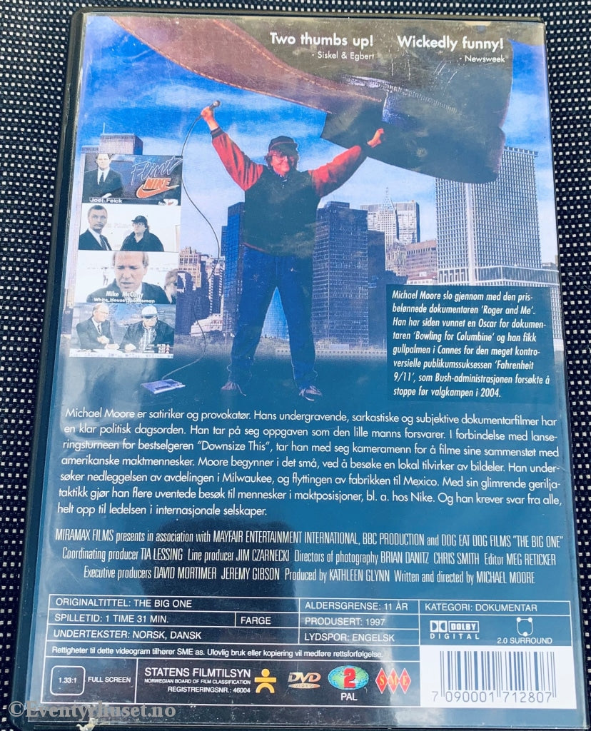 The Big One. 1997. Dvd. Dvd