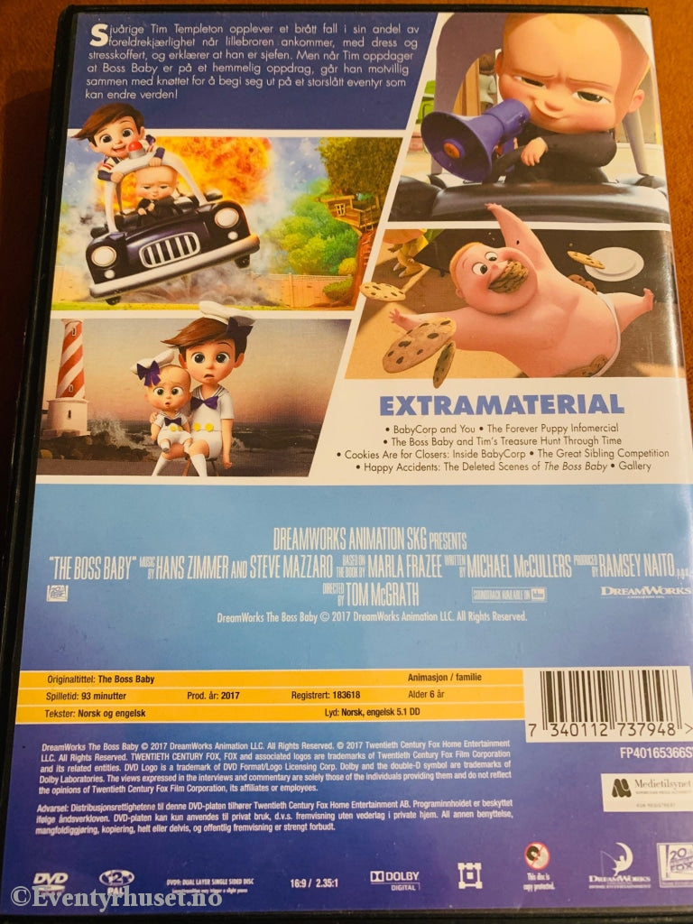 The Boss Baby. Dvd. Dvd