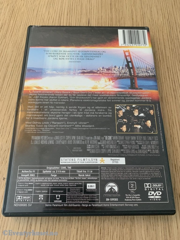 The Core. 2003. Dvd. Dvd