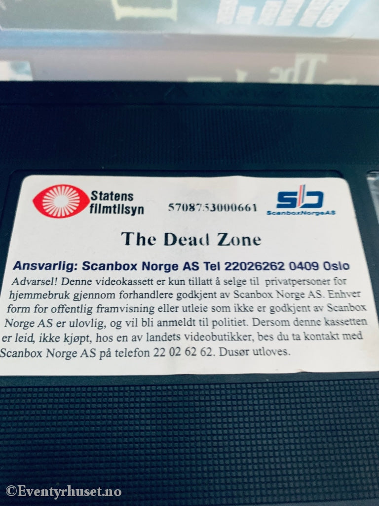 The Dead Zone (Grøssertimen). Vhs. Vhs