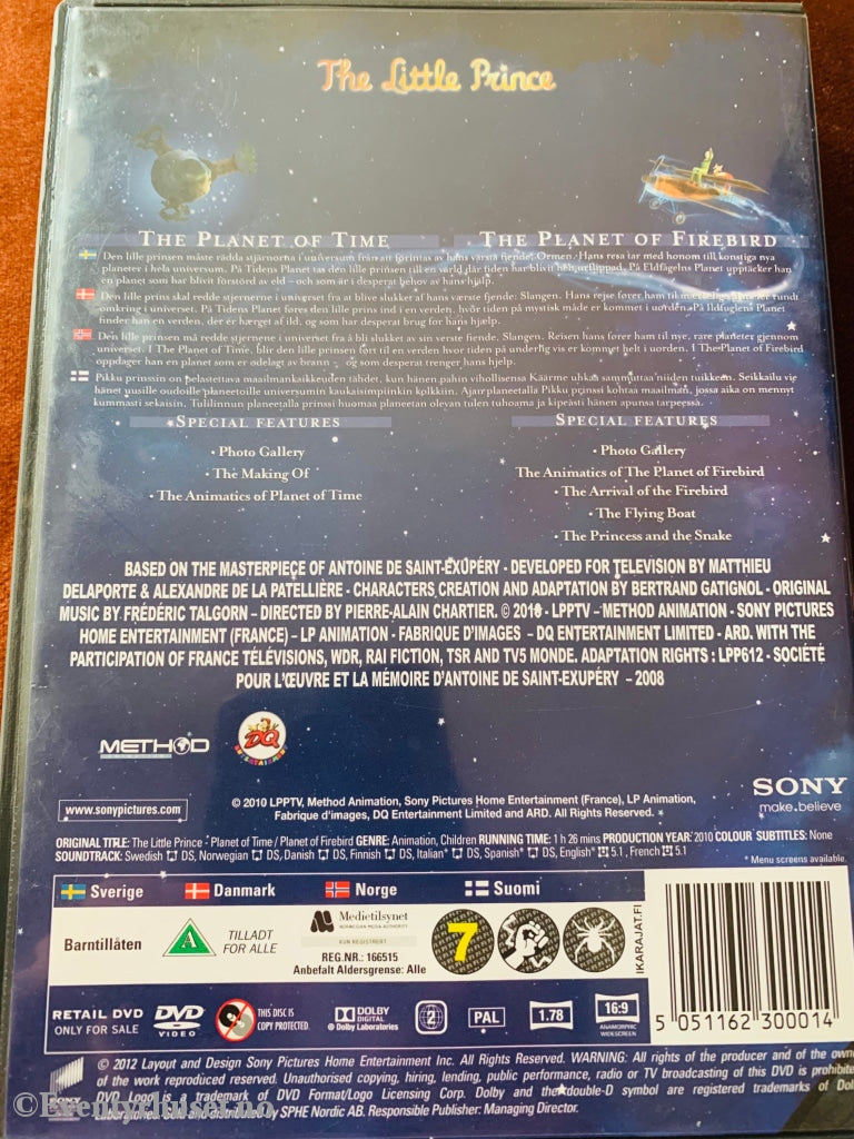 The Little Prince (Den Lille Prinsen). Dvd. Dvd