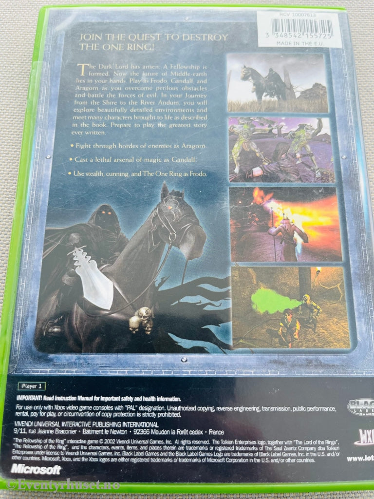 The Lord Of The Rings - Fellowship Ring. Xbox. Xbox