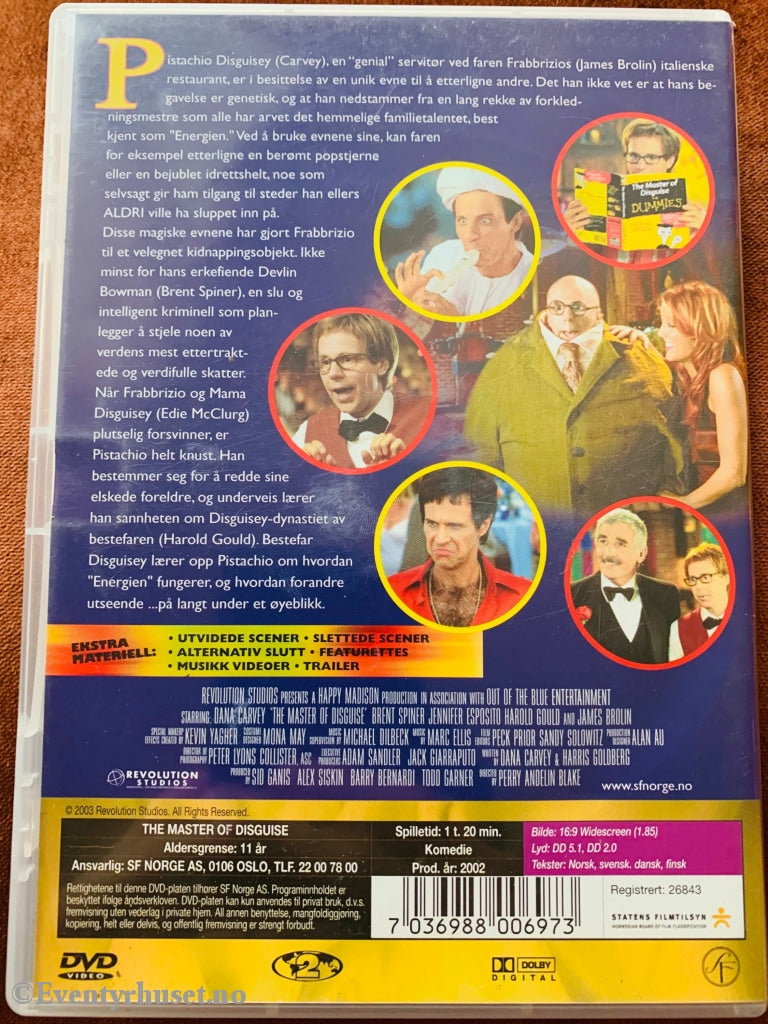 The Master Of Disguise. Dvd. Dvd