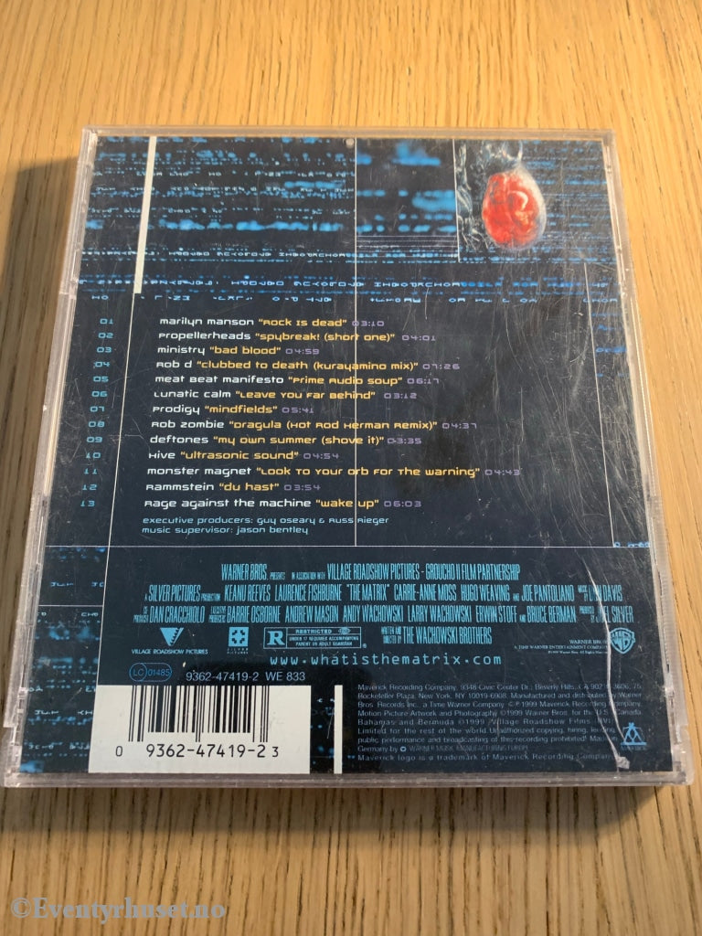 The Matrix (Original Motion Picture Score). 1999. Cd. Cd