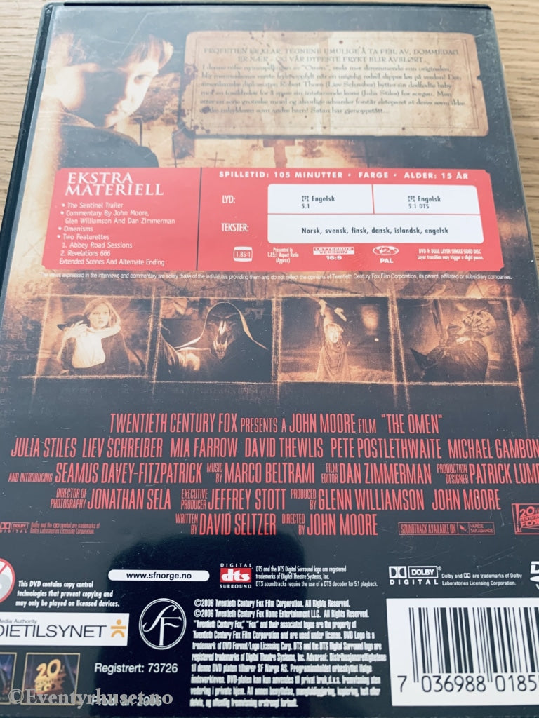 The Omen. Dvd. Dvd