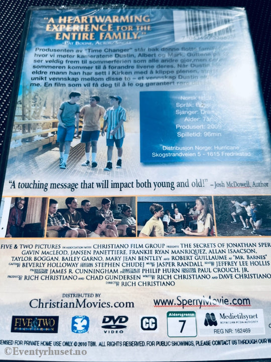 The Secrets Of Jonathan Sperry. Dvd. Ny I Plast! Dvd