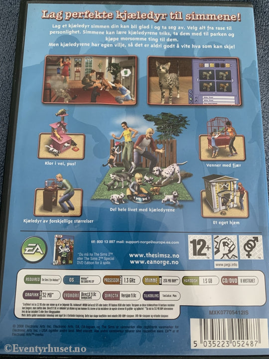 The Sims 2 - Dyreliv. Pc-Spill. Pc Spill