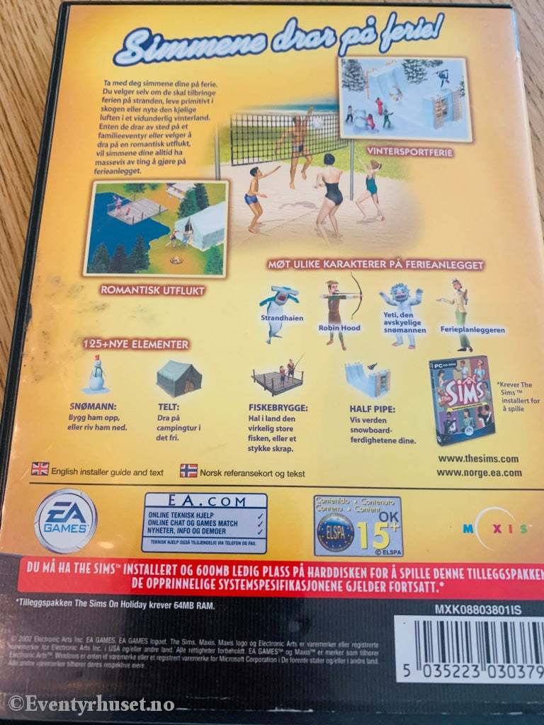 The Sims On Holiday. Pc-Spill. Pc Spill