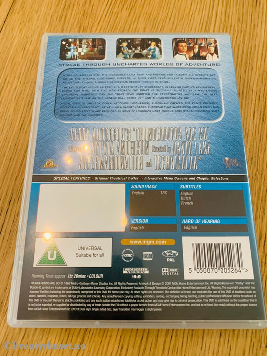Thunderbirds Are Go. 1966. Dvd. Dvd