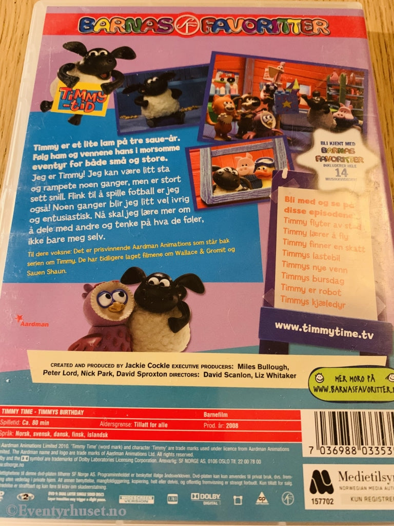 Timmy-Tid. Timmys Bursdag. 2008. Dvd. Dvd