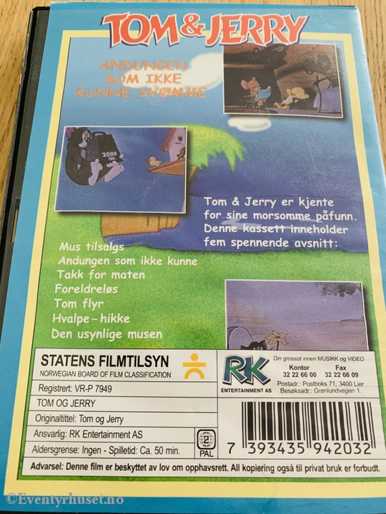 Tom & Jerry. Andungen Som Ikke Kunne Svømme. Dvd. Dvd