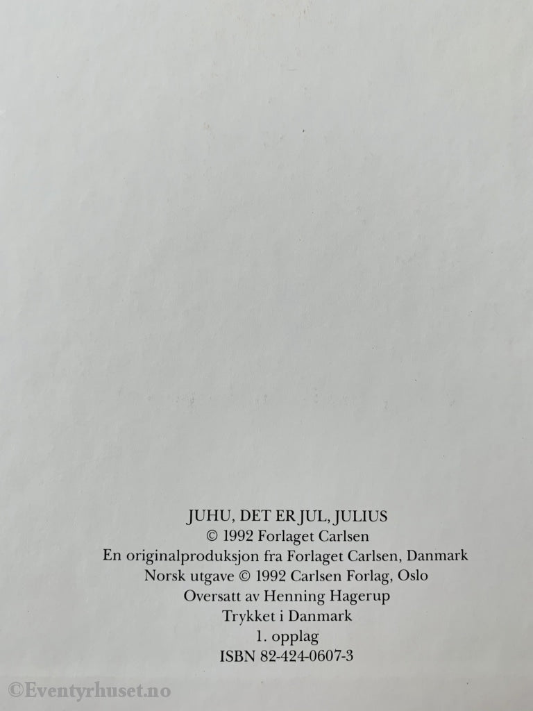 Torben Iversen. 1992. Nå Er Det Jul Igjen. Fortelling