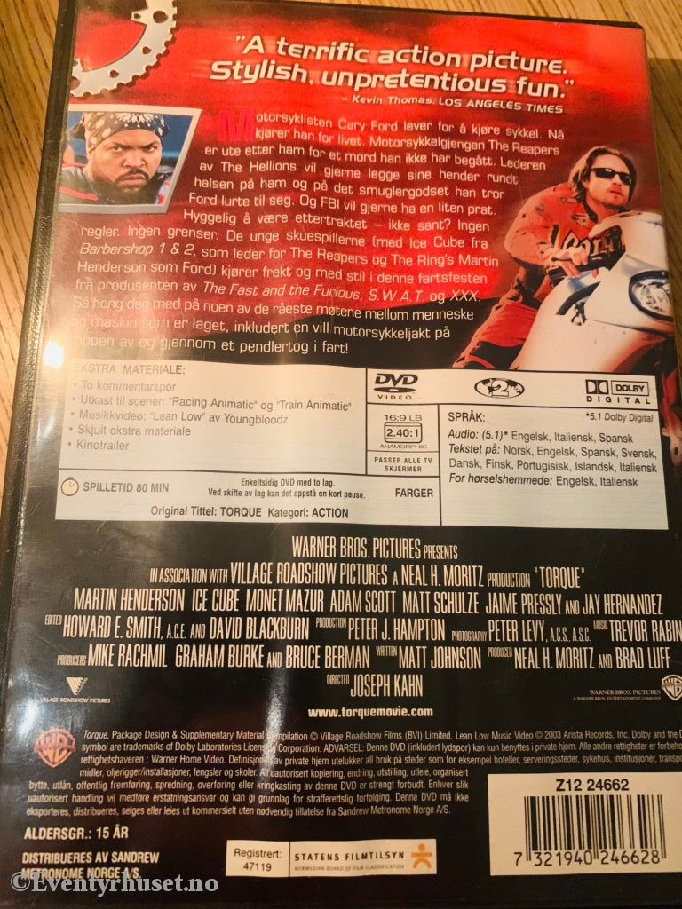 Torque. Dvd. Dvd