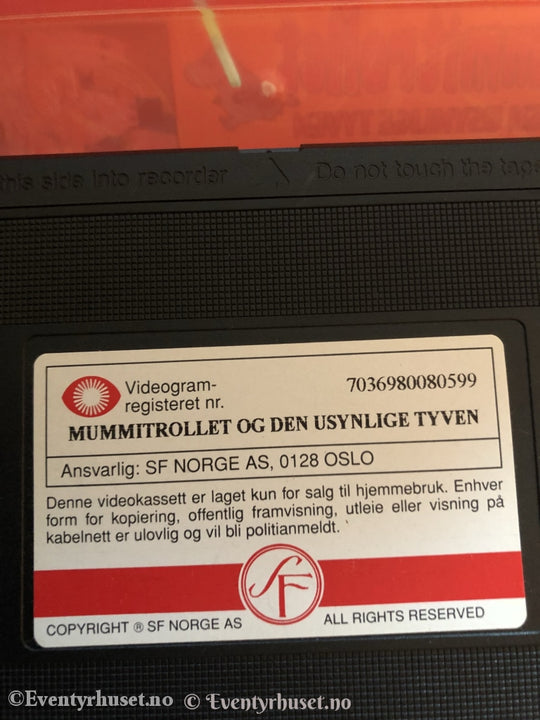 Tove Jansson. Mummitrollet. Den Usynlige Tyven. Vhs. Vhs