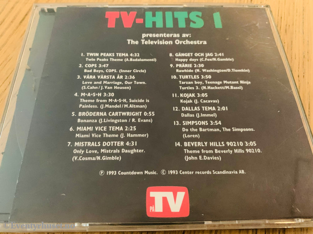 Tv-Hits 1. 1993. Cd. Cd