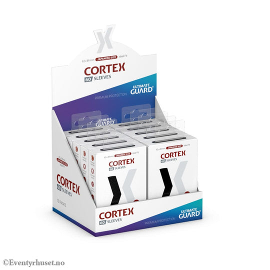 Ultimate Guard Cortex Sleeves Japanese Size (60) - Black Storage & Protection