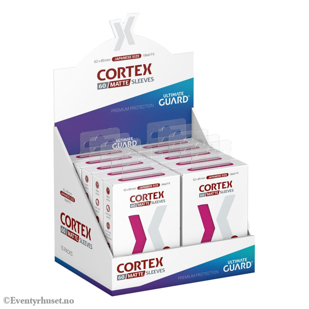 Ultimate Guard Cortex Sleeves Matte Japanese Size (60) - Pink Storage & Protection