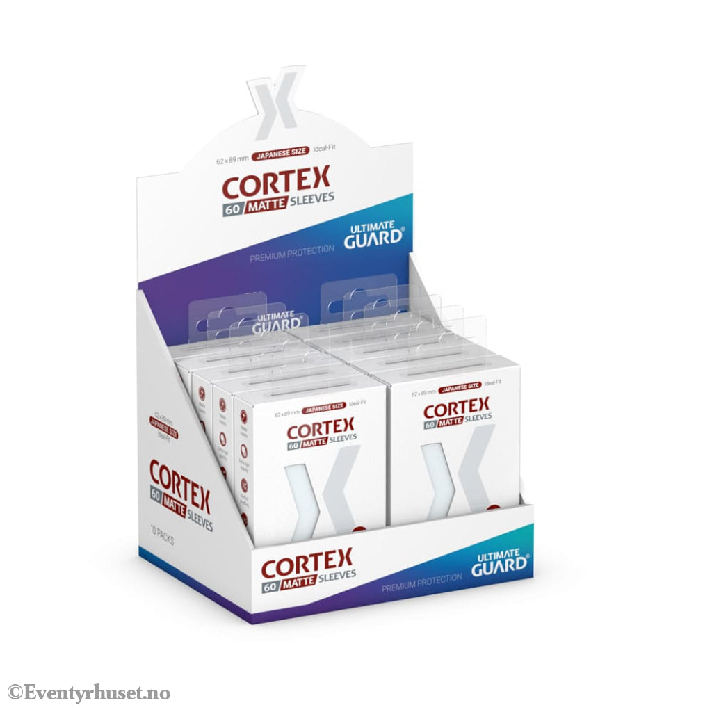 Ultimate Guard Cortex Sleeves Matte Japanese Size (60) - Transparent Storage & Protection