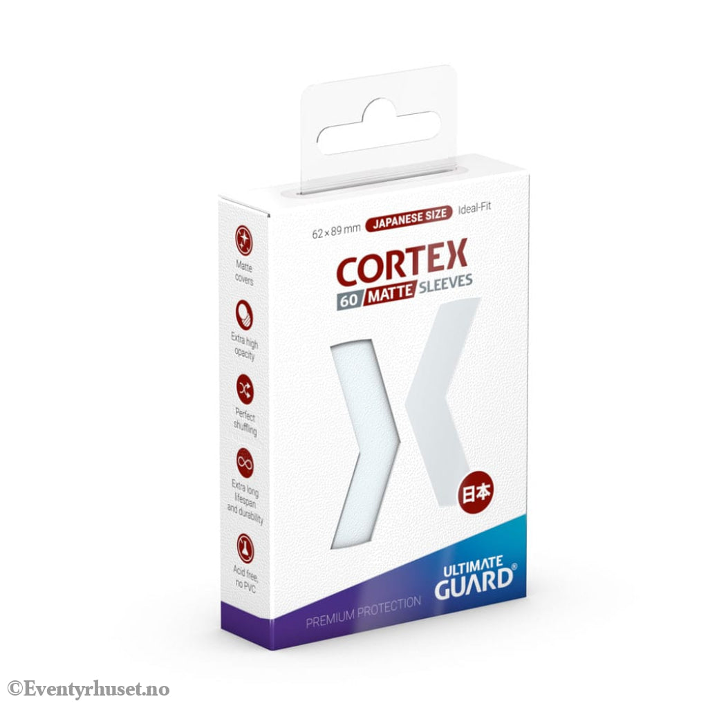 Ultimate Guard Cortex Sleeves Matte Japanese Size (60) - Transparent Storage & Protection