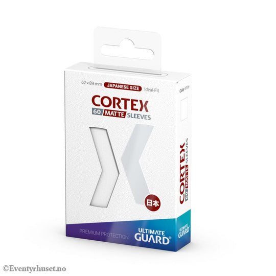 Ultimate Guard Cortex Sleeves Matte Japanese Size (60) - White Storage & Protection