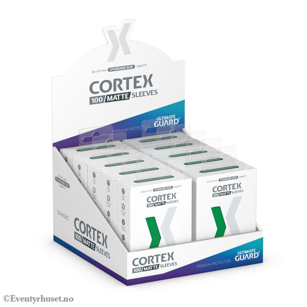 Ultimate Guard Cortex Sleeves Matte Standard Size (100) - Green Storage & Protection