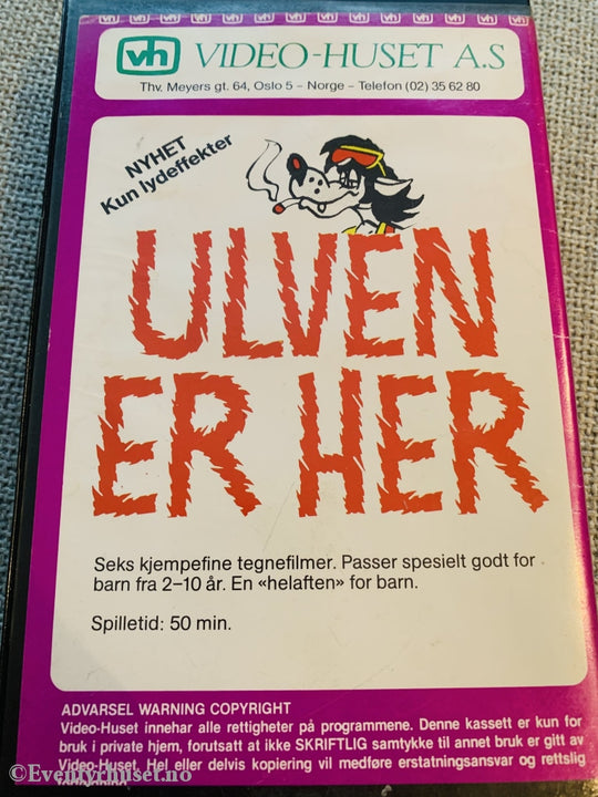 Ulven Er Her. Vhs Big Box.