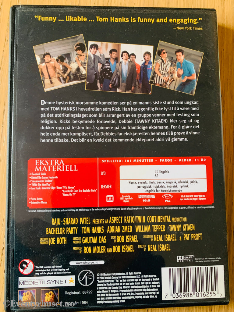 Ungkarsfesten - Bachelor Party. 1984. DVD.